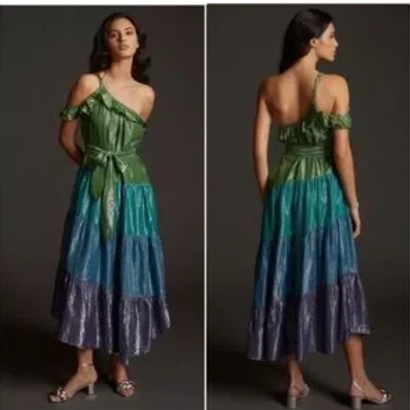 Maeve Dresses & Skirts - Luxurious Shimmer Maxi Dress by Anthropologie